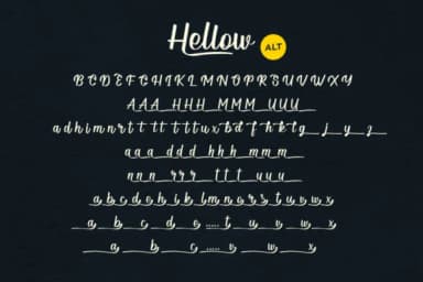 Hellow Font by StudioAKTYPE — Script Handwritten Font — thumbnail 6