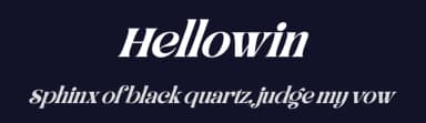 Hellowin by Kong Font — Serif Font — thumbnail 2