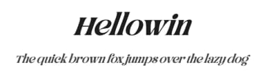 Hellowin by Kong Font — Serif Font — thumbnail 1
