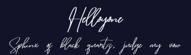 Helloyone by Jadatype — Script Handwritten Font — thumbnail 2