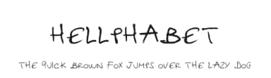 Hellphabet by Hellron Design — Script Handwritten Font — thumbnail 1