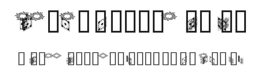 Hellraiser Puzzlebox Bats by Gaut Fonts — Dingbats Font