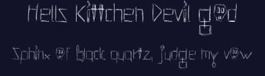 Hells Kittchen Devil God by Manuel Viergutz | Typo Graphic Design — Script Handwritten Font — thumbnail 2