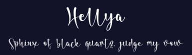 Hellya by Harjuno Kristanto — Script Handwritten Font — thumbnail 2