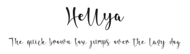 Hellya by Harjuno Kristanto — Script Handwritten Font — thumbnail 1