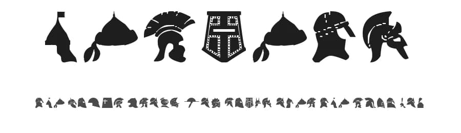 Helmets by Ding Bang — Dingbats Font