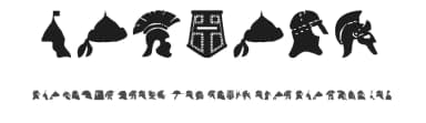 Helmets by Ding Bang — Dingbats Font — thumbnail 1