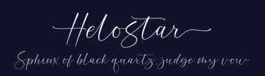 Helostar by Mega Type — Script Handwritten Font — thumbnail 2