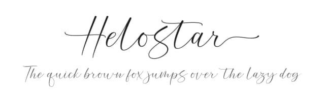 Helostar by Mega Type — Script Handwritten Font
