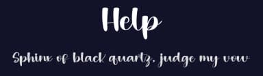 Help by FreshtypeINK — Script Handwritten Font — thumbnail 2