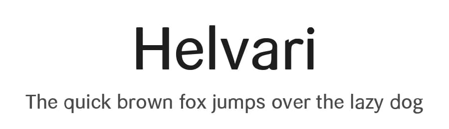 Helvari by loosydesign — Sans Serif Font