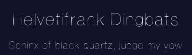 Helvetifrank Dingbats by frankvrank — Script Handwritten Font — thumbnail 2