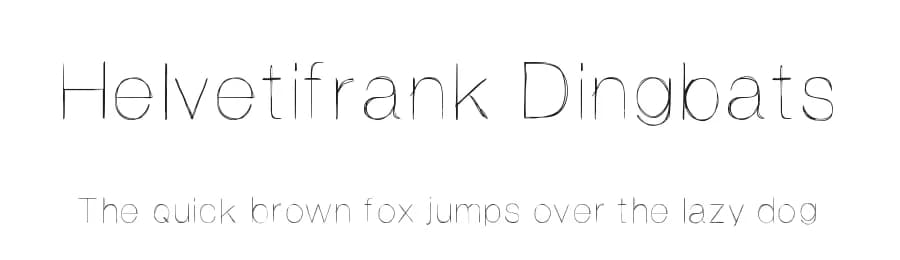 Helvetifrank Dingbats by frankvrank — Script Handwritten Font