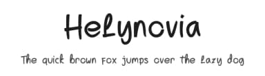 Helynovia by Tychitype — Script Handwritten Font — thumbnail 1
