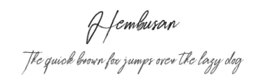 Hembusan by Jadatype — Script Handwritten Font — thumbnail 1