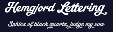 Hemgjord Lettering by Måns Grebäck — Script Handwritten Font — thumbnail 2