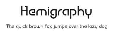 Hemigraphy by Néstor Delgado — Sans Serif Font — thumbnail 1