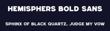 Hemisphers Bold Sans by Runsell Studio — Sans Serif Font — thumbnail 2