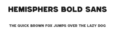 Hemisphers Bold Sans by Runsell Studio — Sans Serif Font — thumbnail 1