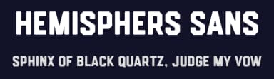 Hemisphers Sans by Runsell Studio — Sans Serif Font — thumbnail 2