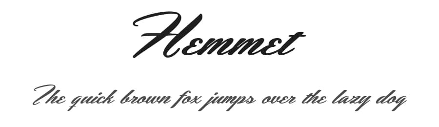 Hemmet by Måns Grebäck — Script Handwritten Font