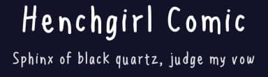 Henchgirl Comic by Kristen Gudsnuk — Script Handwritten Font — thumbnail 2