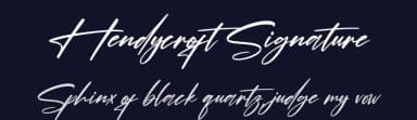 Hendycroft Signature by Perspectype Studio - Letterena.com — Script Handwritten Font — thumbnail 2