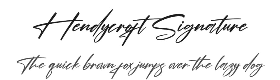 Hendycroft Signature by Perspectype Studio - Letterena.com — Script Handwritten Font