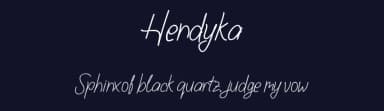 Hendyka by Miftah Locare — Script Handwritten Font — thumbnail 2