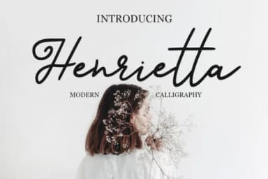 Henrietta Font by Masha Artifex by Masha Artifex — Script Handwritten Font — thumbnail 1