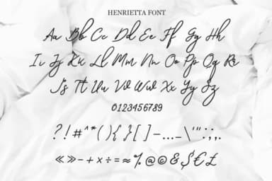 Henrietta Font by Masha Artifex by Masha Artifex — Script Handwritten Font — thumbnail 8
