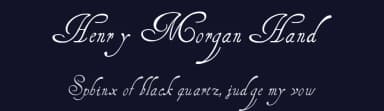 Henry Morgan Hand by Manfred Klein — Script Handwritten Font — thumbnail 2
