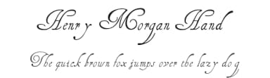 Henry Morgan Hand by Manfred Klein — Script Handwritten Font — thumbnail 1
