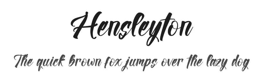 Hensleyton by Letterena Studios — Script Handwritten Font