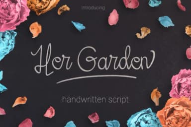 Her Garden Font by Mojibam — Script Handwritten Font — thumbnail 1