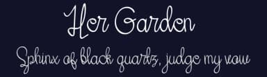 Her Garden by Mojibam — Script Handwritten Font — thumbnail 2