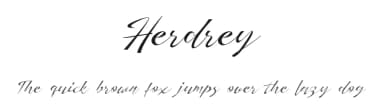 Herdrey by Typia Nesia — Script Handwritten Font — thumbnail 1