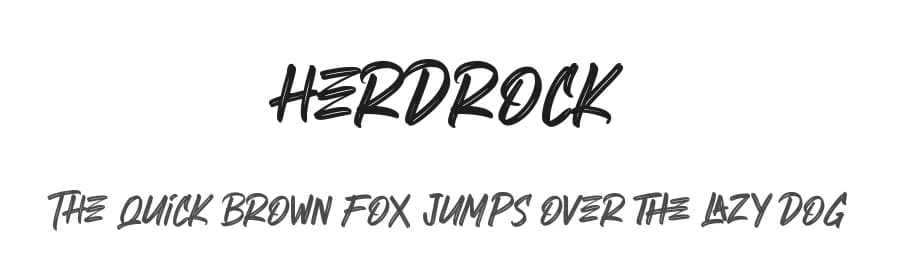 Herdrock by Creatype Studio — Script Handwritten Font