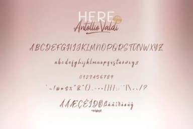 Here Antollio Valdi Duo Font by Khurasan — Script Handwritten Font — thumbnail 7
