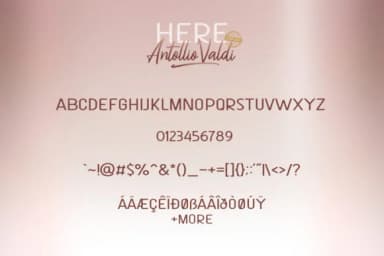Here Antollio Valdi Duo Font by Khurasan — Script Handwritten Font — thumbnail 8