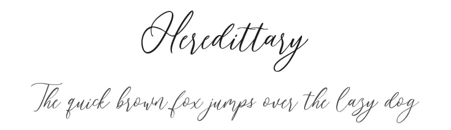 Heredittary by Creatype Studio — Script Handwritten Font