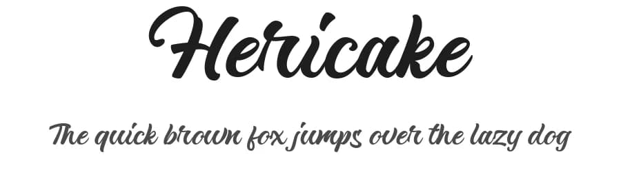 Hericake by Typetemp Studio — Script Handwritten Font