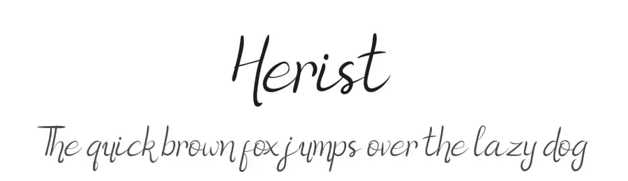 Herist by Edric Studio — Script Handwritten Font