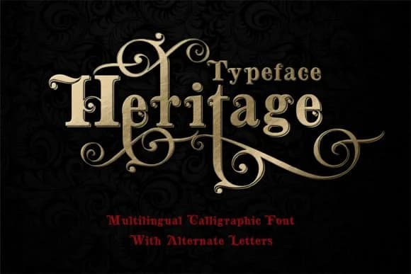 Heritage Font by bywahtung — Script Handwritten Font