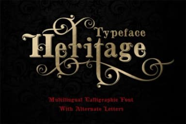 Heritage Font by bywahtung — Script Handwritten Font — thumbnail 1