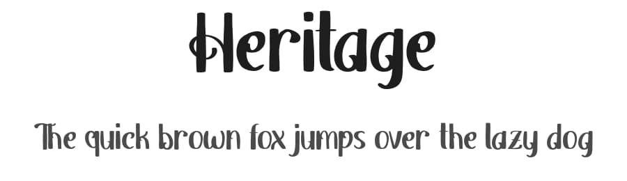 Heritage by Vunira Design — Script Handwritten Font