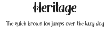 Heritage by Vunira Design — Script Handwritten Font — thumbnail 1