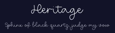 Heritage by Letterative Studio — Script Handwritten Font — thumbnail 2