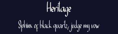 Heritage by Creative Zone — Script Handwritten Font — thumbnail 2