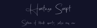 Heritage Script by MJType — Script Handwritten Font — thumbnail 2